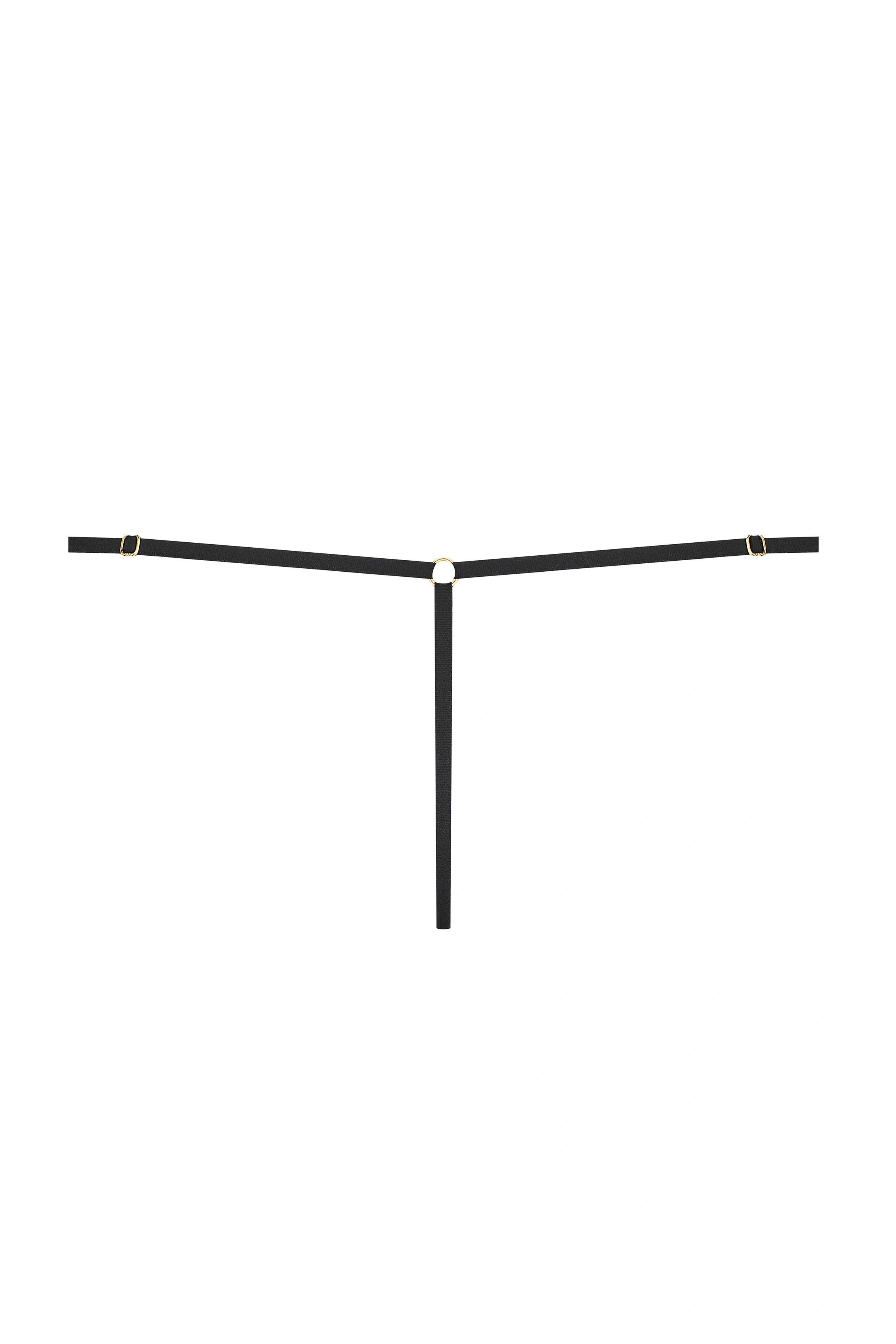 Mini thong black jersey