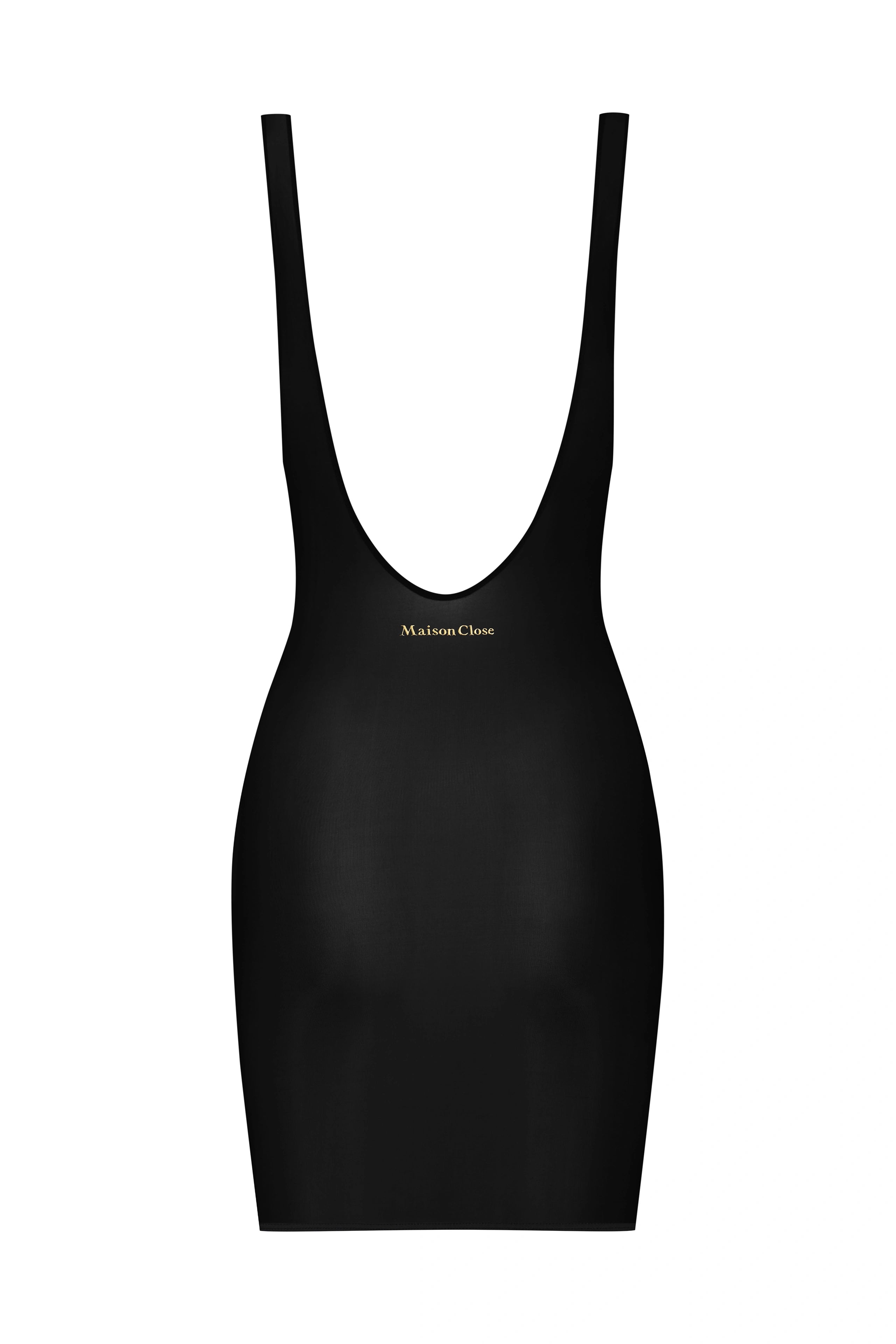 Short sheer black dress