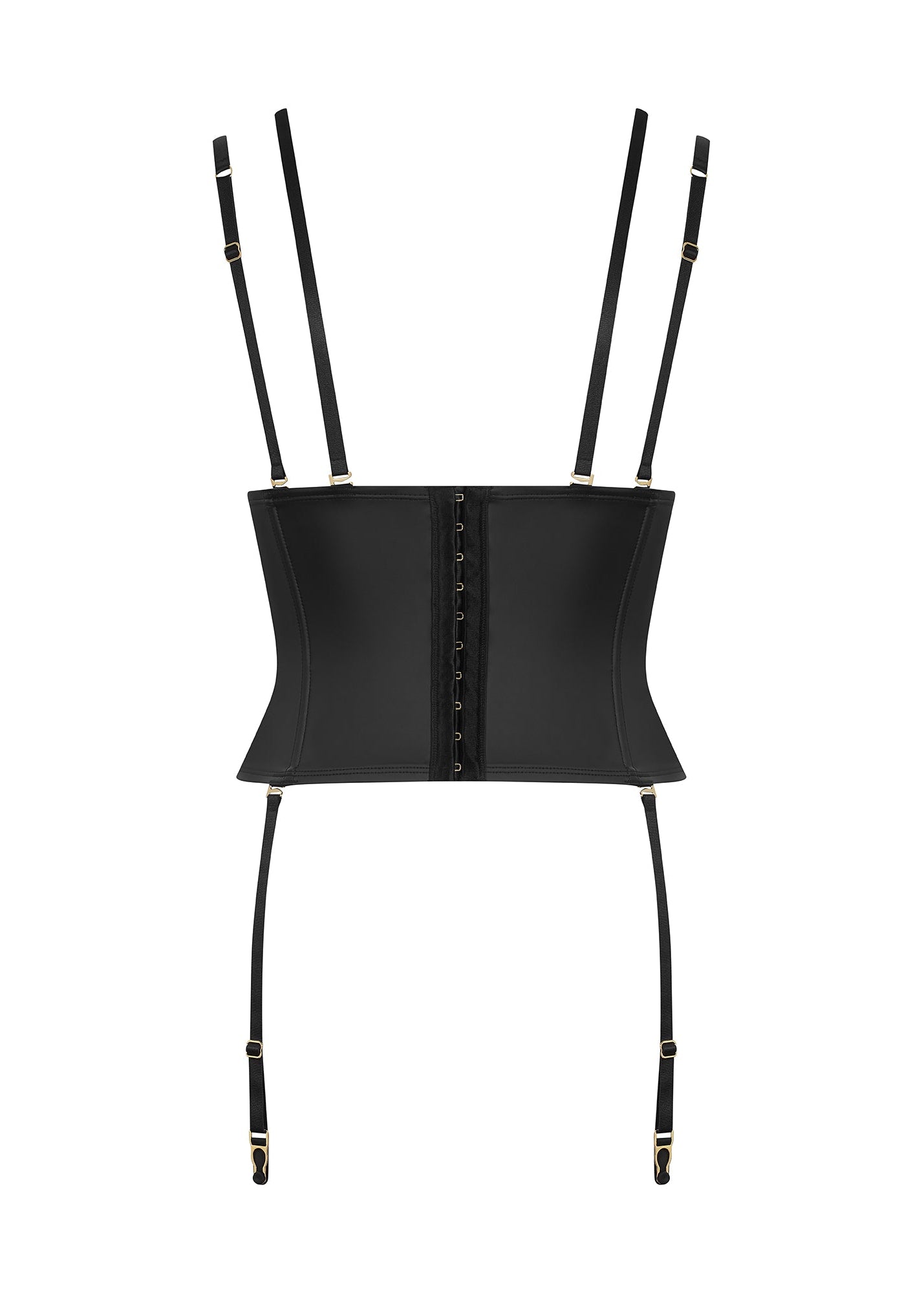 Black garter belt and mini string set