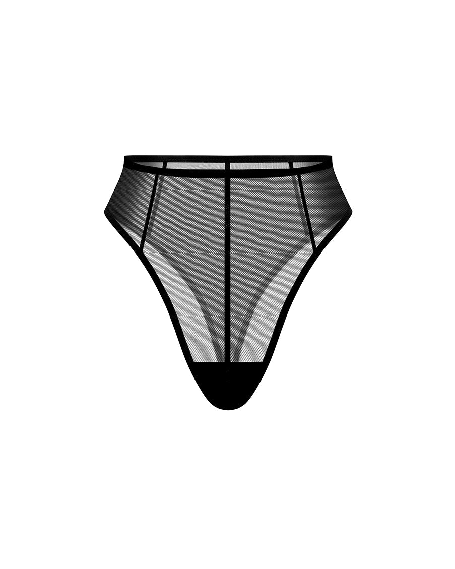 Black mesh underwear 