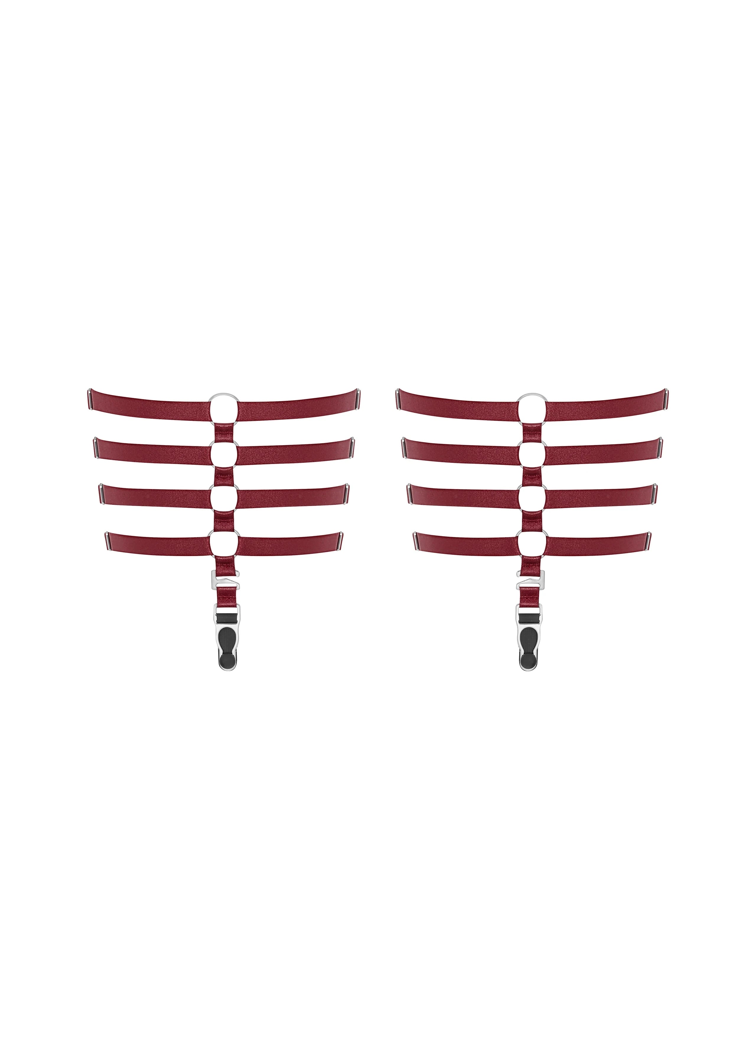 Garters burgundy