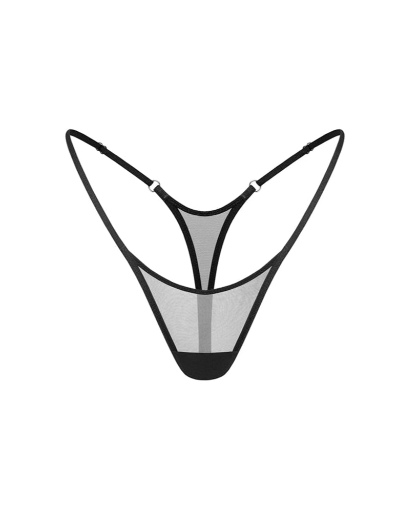 Minimalistic mesh thong