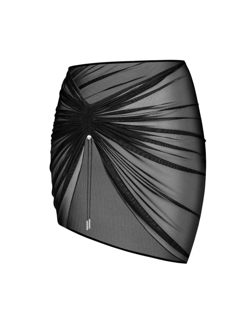 Black mesh skirt