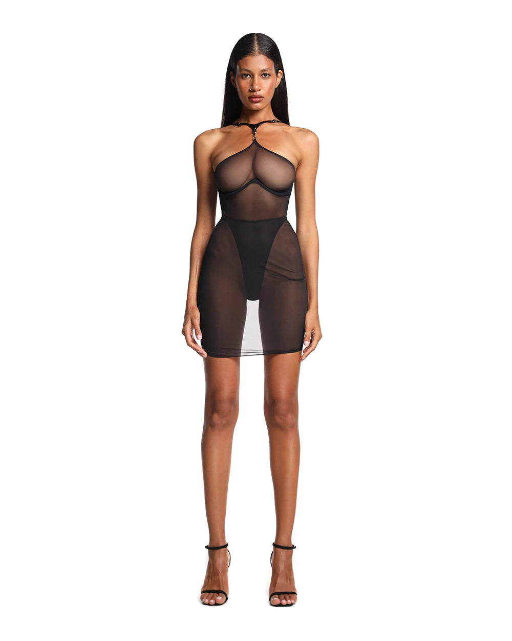 Black mesh skirt