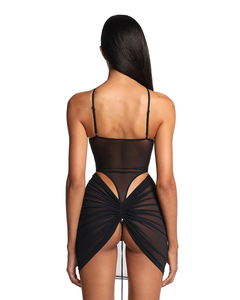 Black mesh skirt