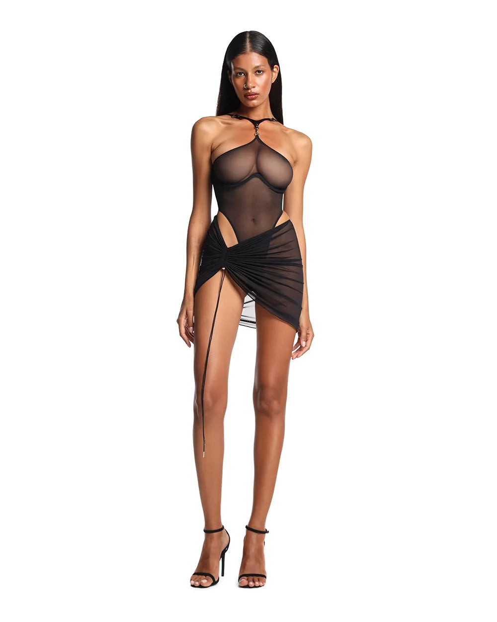 Black mesh skirt